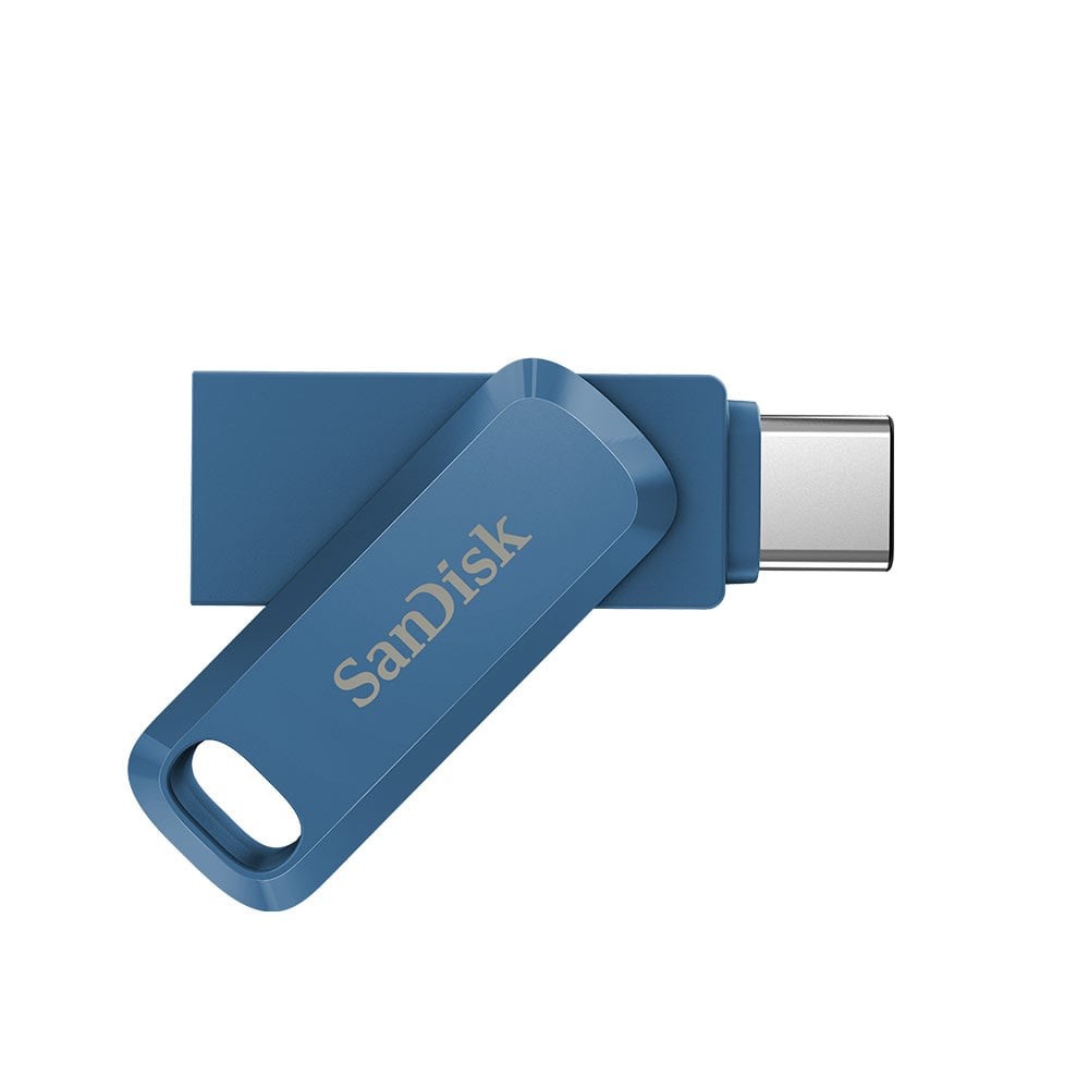 แฟลชไดร์ฟ SanDisk Ultra Dual DriveGO USB Type-C 128GB Blue (SDDDC3-128G-G46NB)