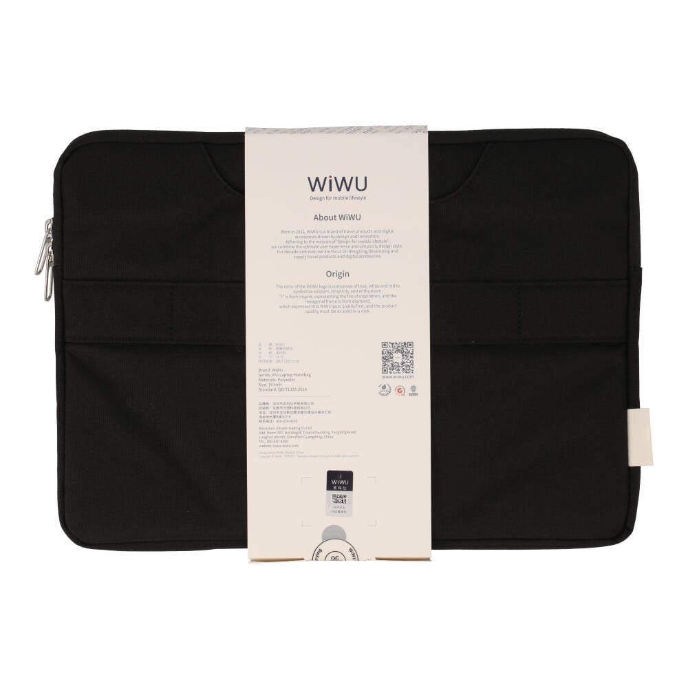 กระเป๋าโน๊ตบุ๊ค WiWU ViVi Laptop Handbag Sleeve 14 inch Black