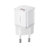 อะแดปเตอร์ Baseus Wall USB Charger 1 USB-C (PD30W) GaN5S White (TISI)