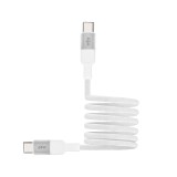 สายชาร์จ WHY USB-C to USB-C Magnetic Cable 65W 1.2เมตร White (UC-4041C)
