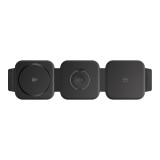 ที่ชาร์จไร้สาย AMAZINGthing 3-in-1 Qi2 Wireless Charger Foldable Magnetic Pad 15W Thunder Trifold Black