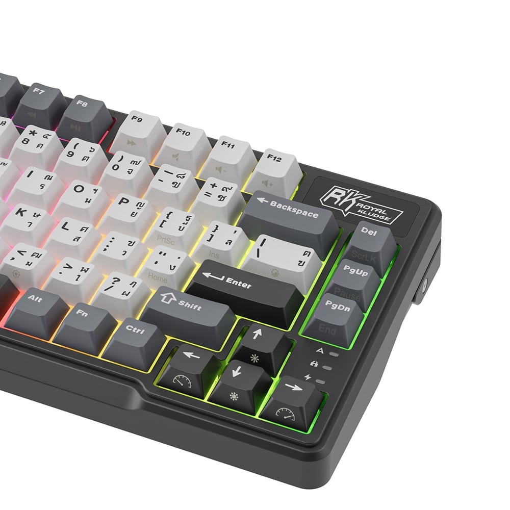 คีย์บอร์ดเกมมิ่ง Royal Kludge L75 Switch Knight Black Beige | Education ...
