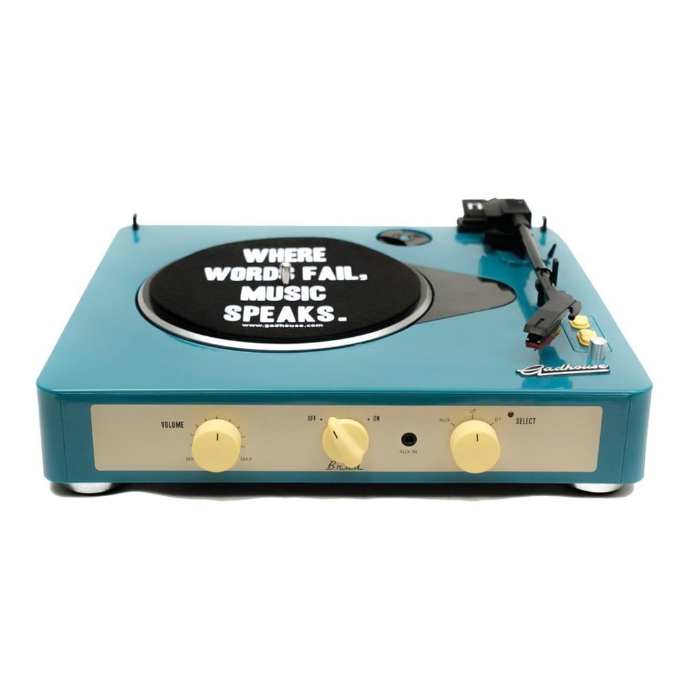 เครื่องเล่นแผ่นเสียง GadHouse Turntable Brad Retro Green