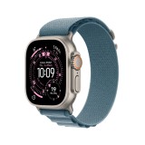 Apple Watch Ultra 3 GPS + Cellular 49mm Natural Titanium Case with Light Blue Alpine Loop - Large