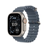 Apple Watch Ultra 3 GPS + Cellular 49mm Natural Titanium Case with Anchor Blue Ocean Band