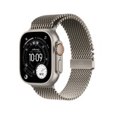 Apple Watch Ultra 3 GPS + Cellular 49mm Natural Titanium Case with Natural Titanium Milanese Loop - Large