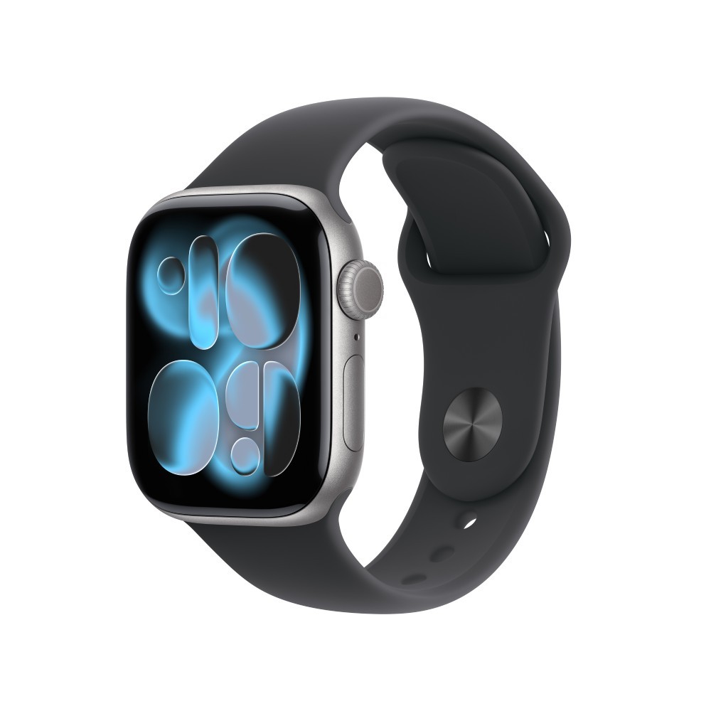 Apple Watch Series 11 GPS 42mm Space Gray Aluminium Case with Black Sport Band - M/L