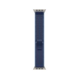 Apple Watch 49mm Blue/Bright Blue Trail Loop - M/L - Natural Titanium Finish