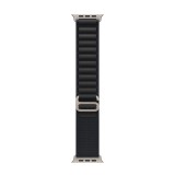 Apple Watch 49mm Black Alpine Loop - Large - Natural Titanium Finish