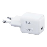 อะแดปเตอร์ AUKEY Wall USB Charger 1 USB-C (PD30W) GaN White (TISI)