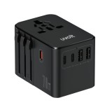 หัวแปลงปลั๊กไฟ Uvolt Universal Travel 70W Dual UVTA-09 Black