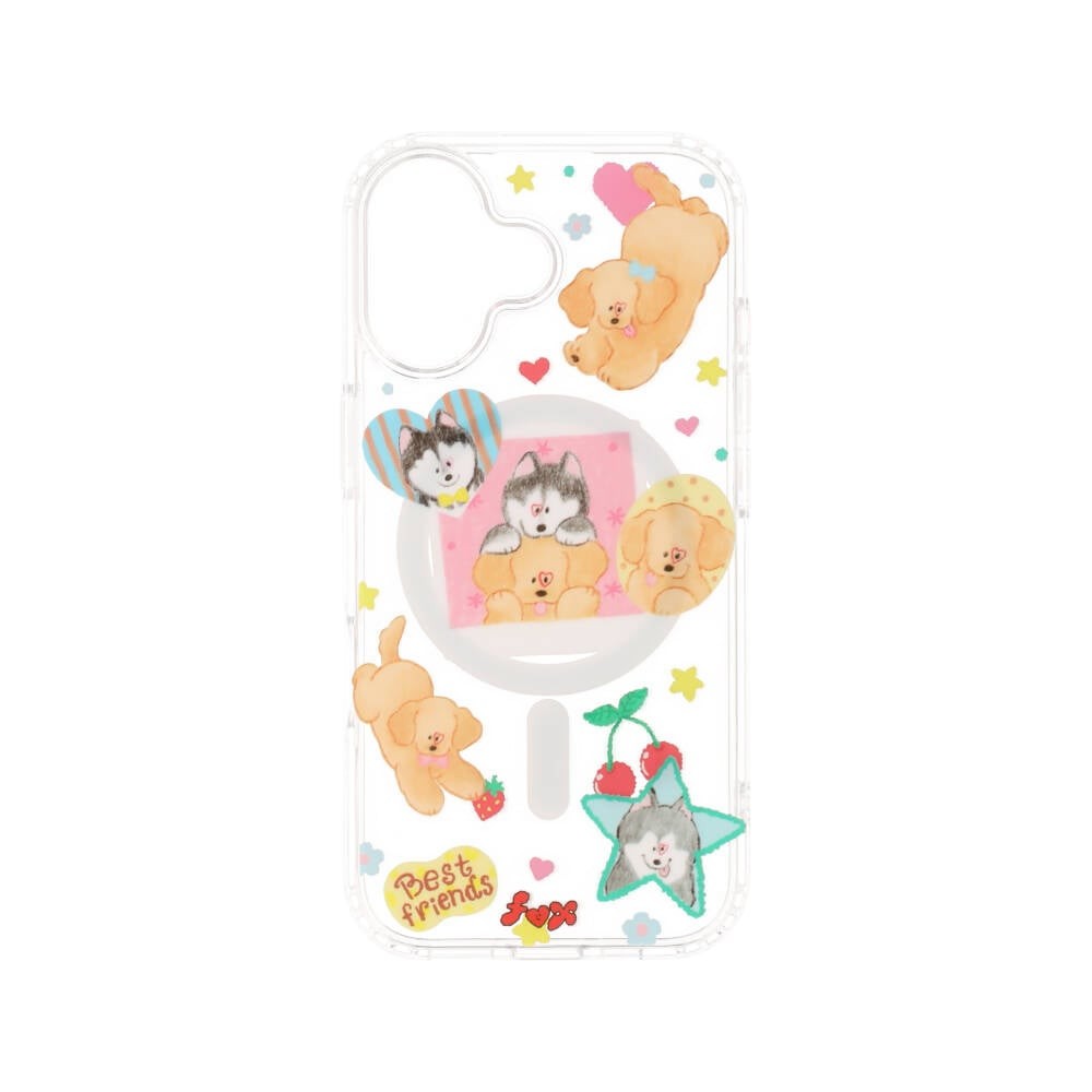 FOX x WORAPEACH เคส iPhone 17 Golden & Husky Magnetic