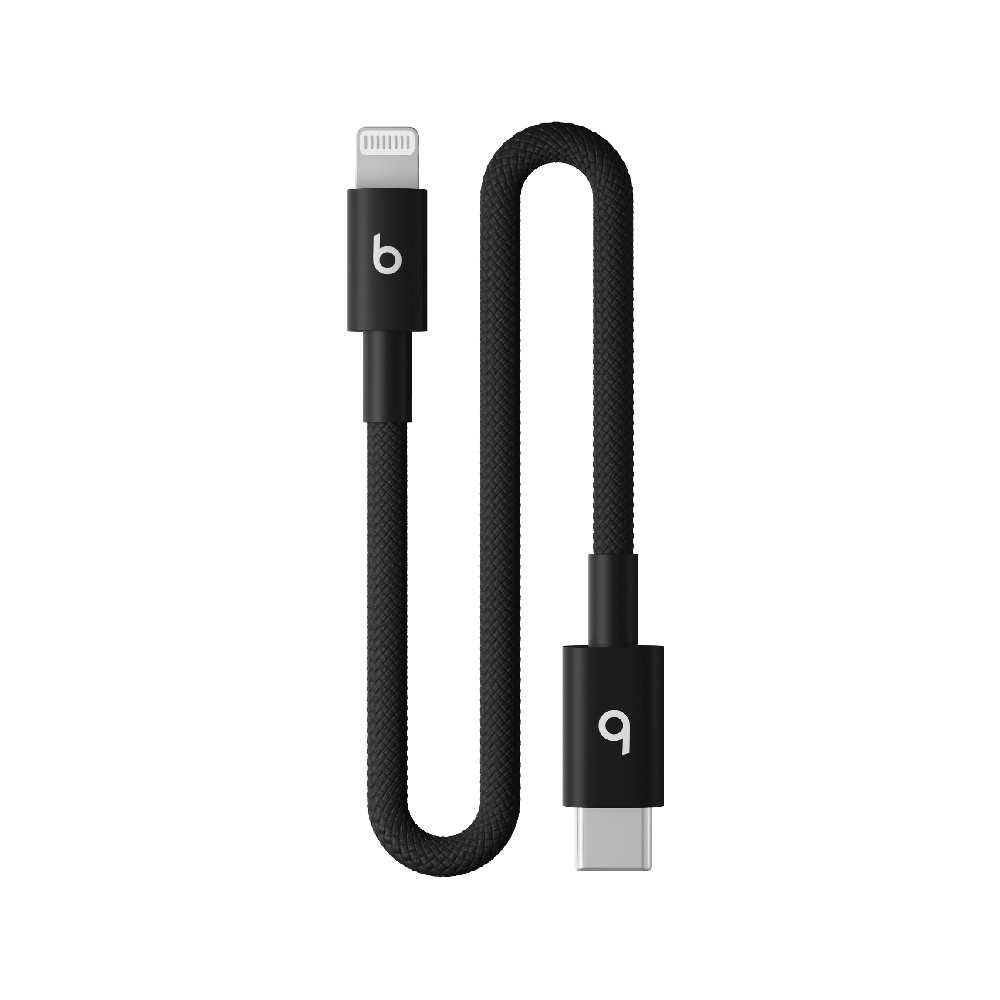 Beats USB-C to Lightning Woven Short Cable (20 cm) - Bolt Black