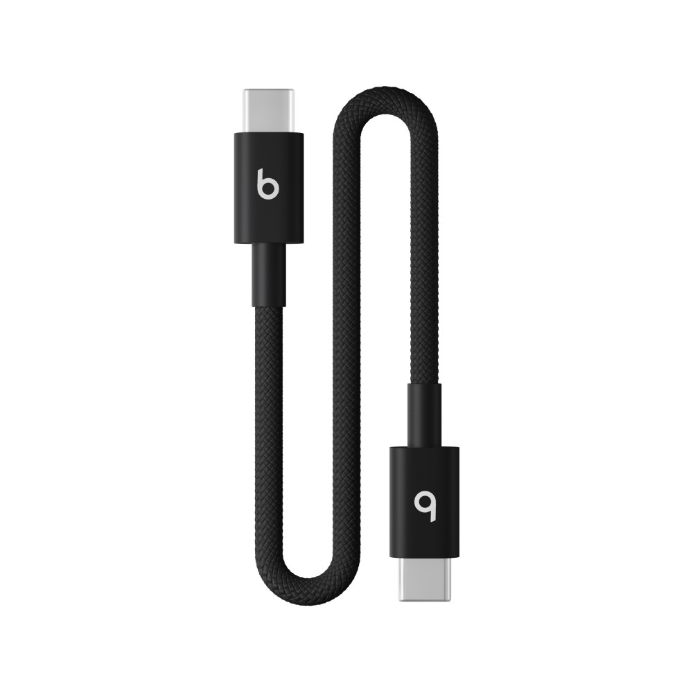 Beats USB-C to USB-C Woven Short Cable (20 cm) - Bolt Black