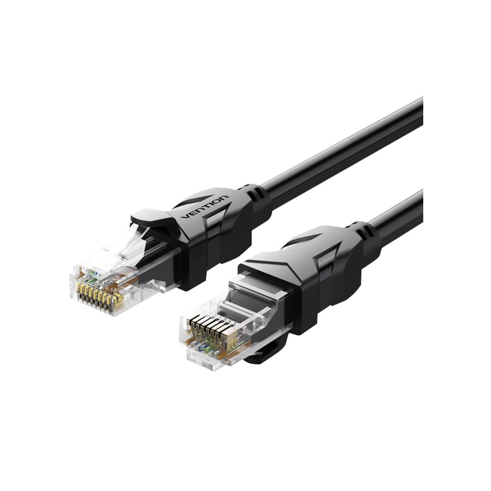 สายแลน Vention Round Cat6 UTP Patch Cable 3M. Black