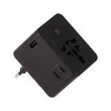 หัวแปลงปลั๊กไฟ TECHPRO Multifunction Universal Travel Adapter 45W GaN3 (TP-UA02) Black