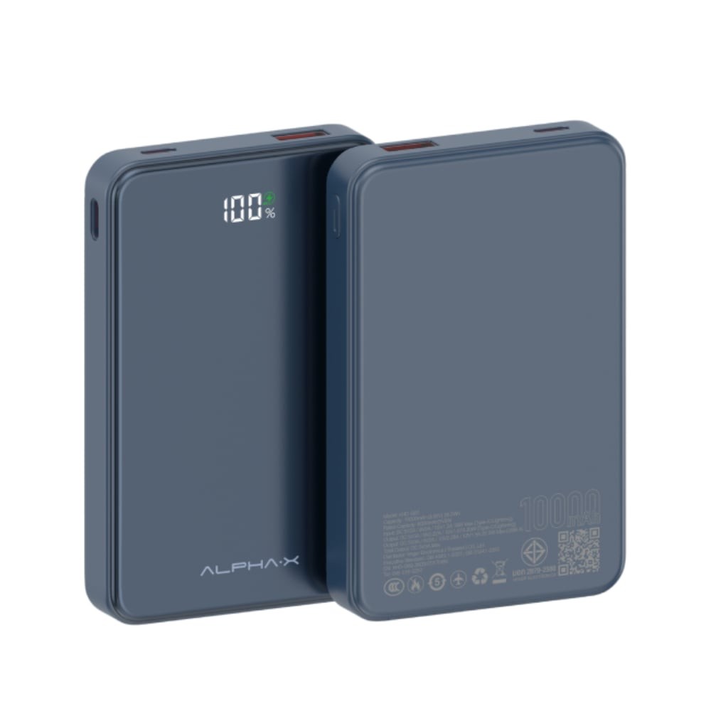 พาวเวอร์แบงค์ ALPHA 10000 mAh ALP10-38PD XHD-G82 Deep Blue CCC