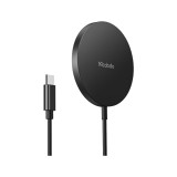 ที่ชาร์จไร้สาย MCDODO Magnetic Wireless Charging Pad 15W (USB-C) Black