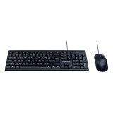 เมาส์และคีย์บอร์ด NUBWO Wired Combo Set NKM641 (TH/EN) Black
