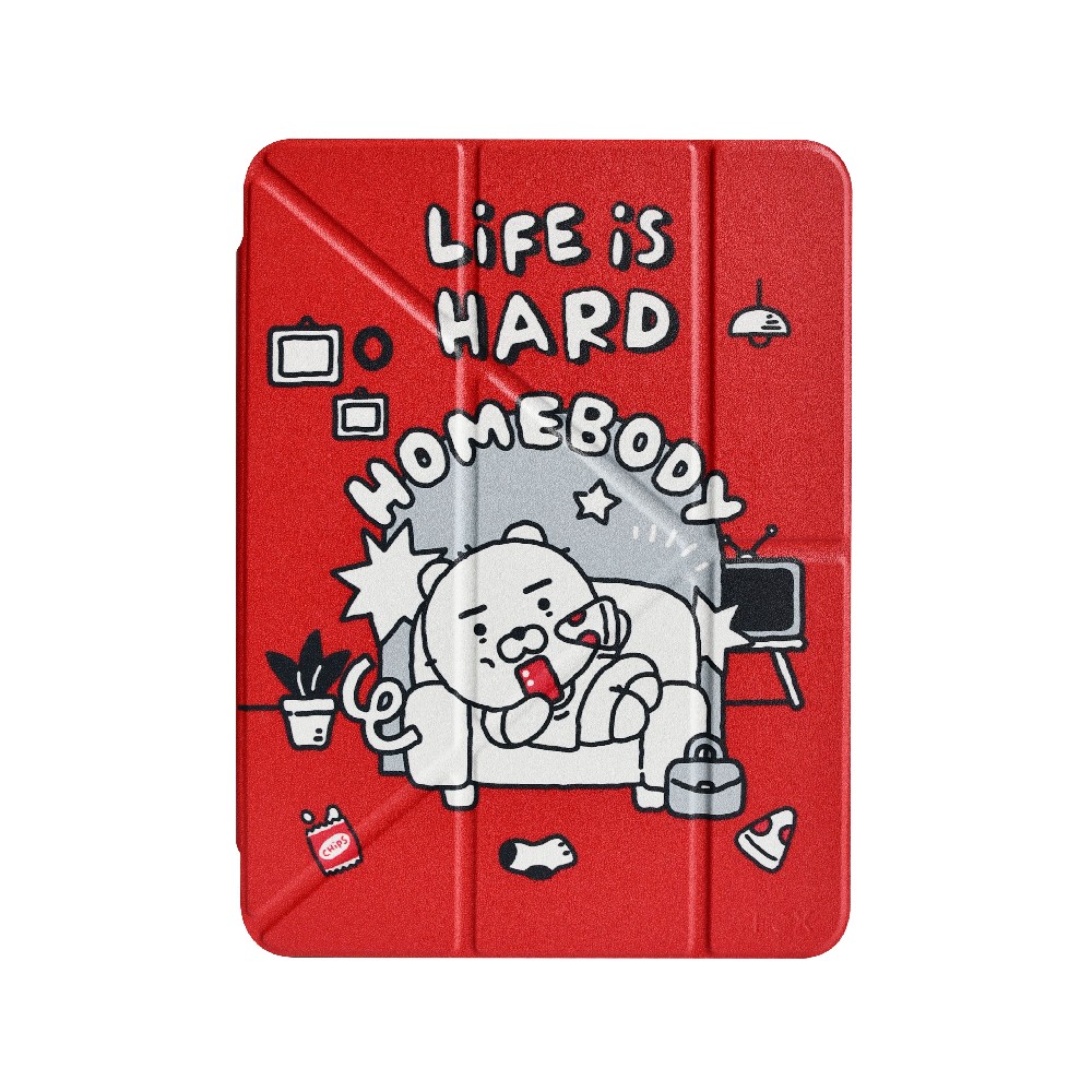 FOX x KAKAO Friends เคส iPad Gen 10th/11th 2025 Y Model life is Hard Red