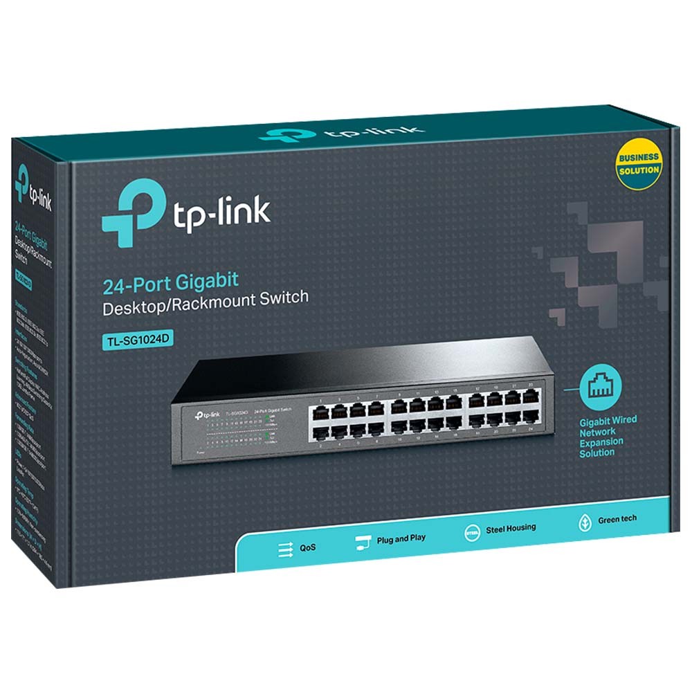 สวิตช์ฮับ TP-Link Network TL-SG1024D 24-Port Gigabit Switch