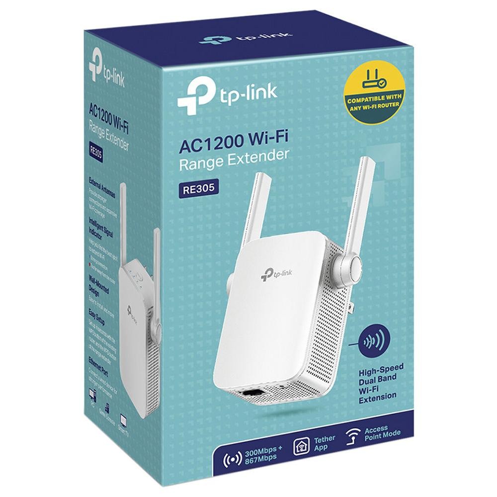 อุปกรณ์ขยายสัญญาณ  TP-Link Network RE305 AC1200 Wi-Fi Range Extender