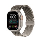 Apple Watch Ultra 4 GPS + Cellular 49mm Natural Titanium Case with Natural Titanium Milanese Loop - S