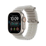 Apple Watch Ultra 4 GPS + Cellular 49mm Natural Titanium Case with Translucent Grey Ocean Band