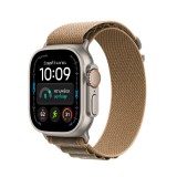 Apple Watch Ultra 4 GPS + Cellular 49mm Natural Titanium Case with Desert Alpine Loop - M
