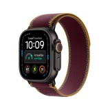 Apple Watch Ultra 4 GPS + Cellular 49mm Black Titanium Case with Burgundy Trail Loop - S/M