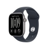 Apple Watch Series 12 GPS 42mm Space Grey Aluminium Case with Navy Blue Sport Band - M/L