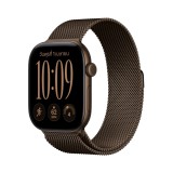 Apple Watch Series 12 GPS 46mm Dark Bronze Aluminium Case with Dark Bronze Milanese Loop - M/L