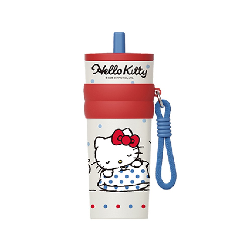 แก้วน้ำ Hello Kitty Straw Tumbler 660ml (Red & Blue Series)