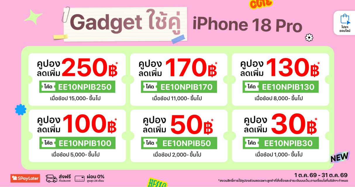Gadget for iPhone ไว้ให้ครบ จบในที่เดียว