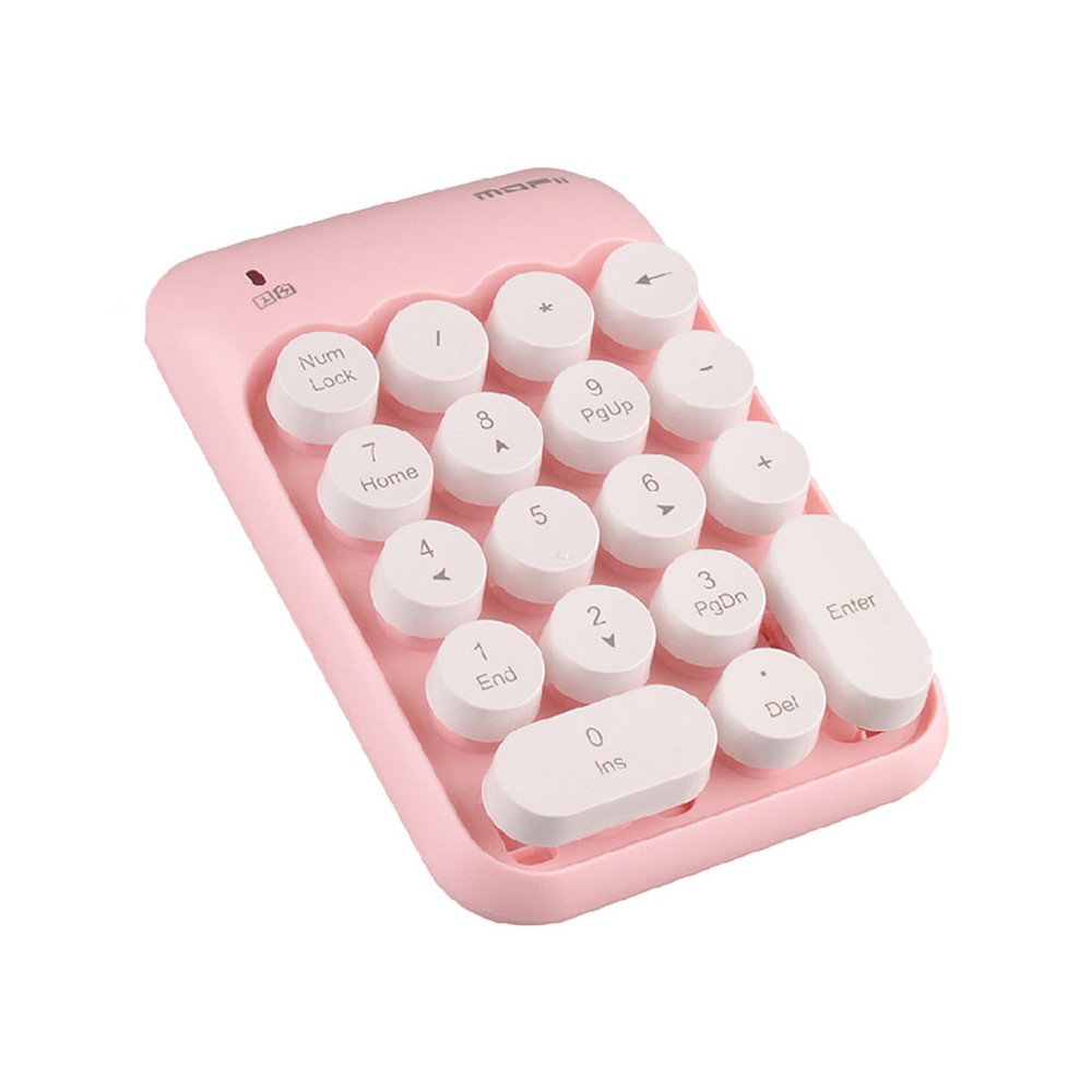 คีย์บอร์ดตัวเลขไร้สาย MOFii Numberic Wireless Keyboard Biscuit Pink