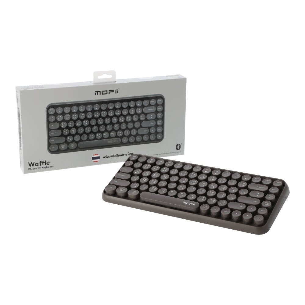 คีย์บอร์ดไร้สาย MOFii Bluetooth Keyboard Waffle Grey (TH/EN)