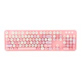 เมาส์และคีย์บอร์ด MOFii Wireless Mouse + Keyboard Sweet Mixed Pink (TH/EN)