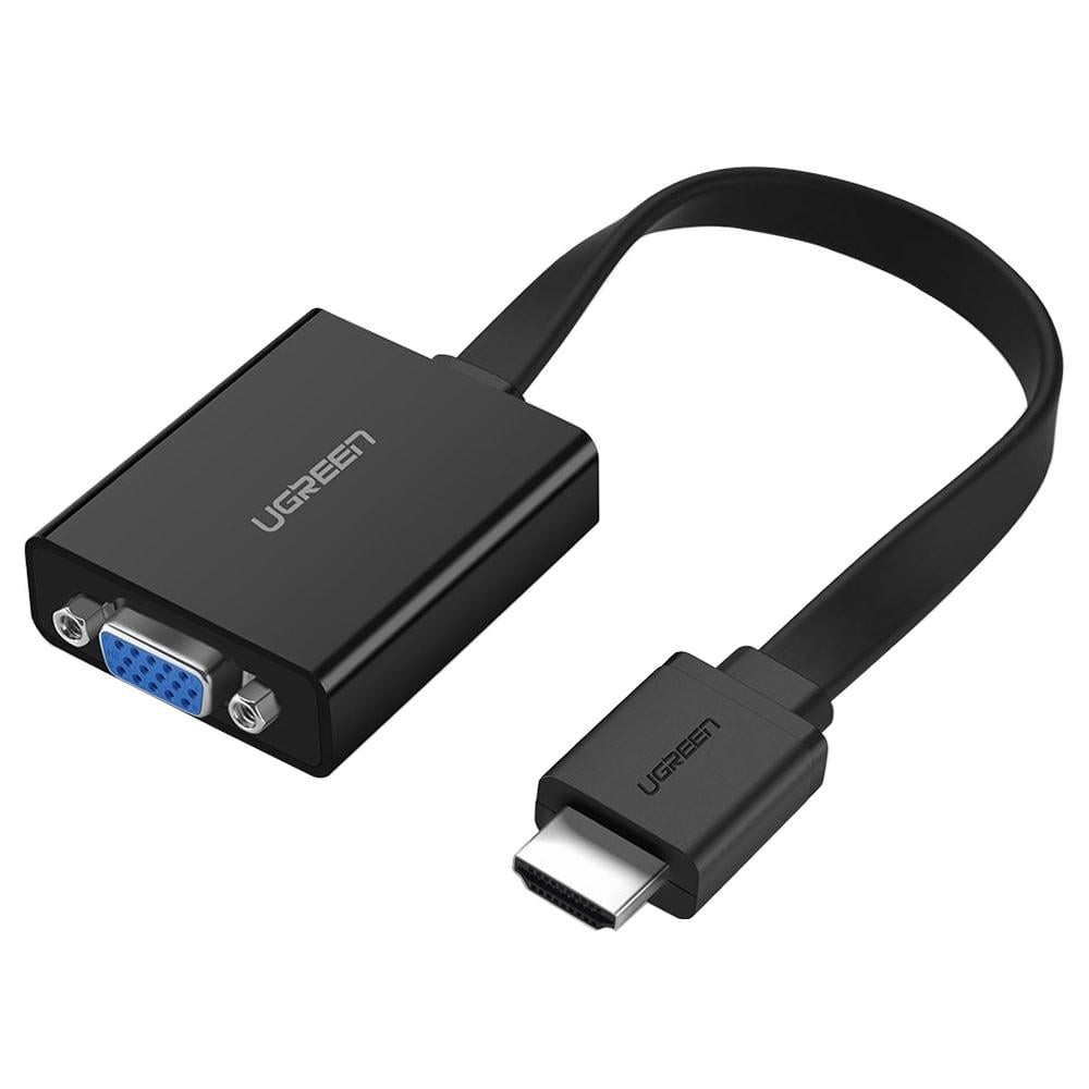 UGREEN Adapter HDMI Male to VGA Converter 3.5mm Audio Black