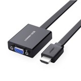 UGREEN Adapter HDMI Male to VGA Converter 3.5mm Audio Black