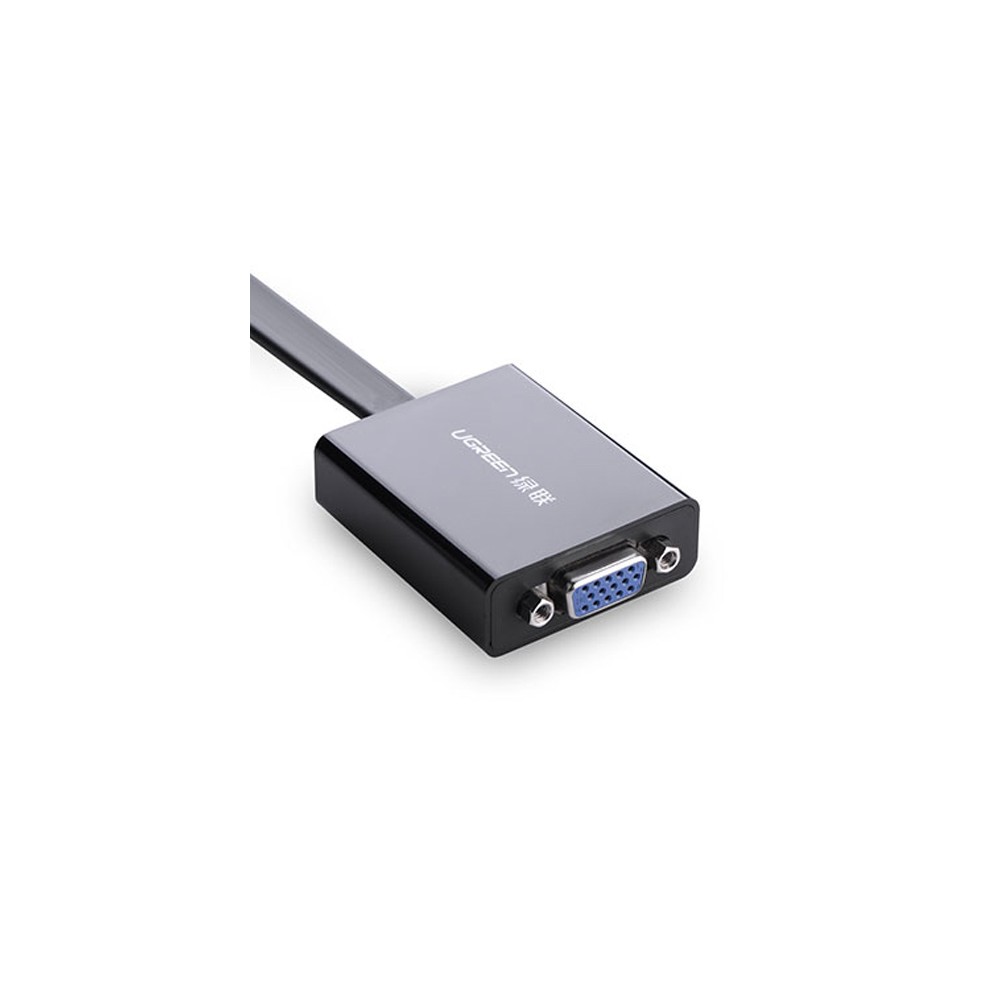 UGREEN Adapter HDMI Male to VGA Converter 3.5mm Audio Black