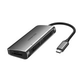 UGREEN Port Hub 9-in-1 USB-C to HDMI + VGA + 3 USB3.0 + LAN + TF/SD + PD Gray