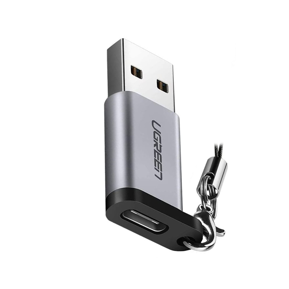 UGREEN Adapter USB-A Male to USB-C 3.1A Connector Gray (50533)