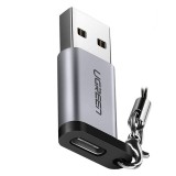 UGREEN Adapter USB-A Male to USB-C 3.1A Connector Gray (50533)