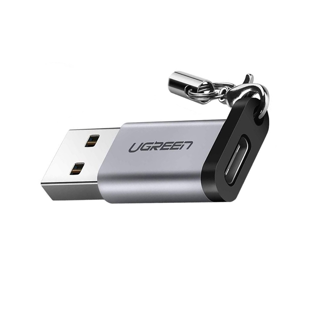 UGREEN Adapter USB-A Male to USB-C 3.1A Connector Gray (50533)