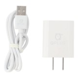 อะแดปเตอร์ QPLUS Wall Charger 2 USB-A พร้อมสายชาร์จ Micro USB TG01 White