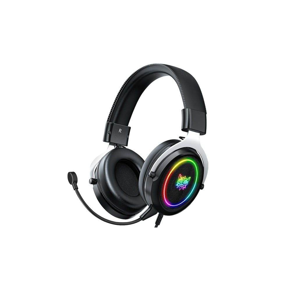 หูฟังเกมมิ่ง Onikuma gaming Headset X10 Metal Mesh RGB Black