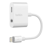 สายแปลงหูฟัง Belkin Adapter Lightning to 3.5mm Audio & Charge RockStar White