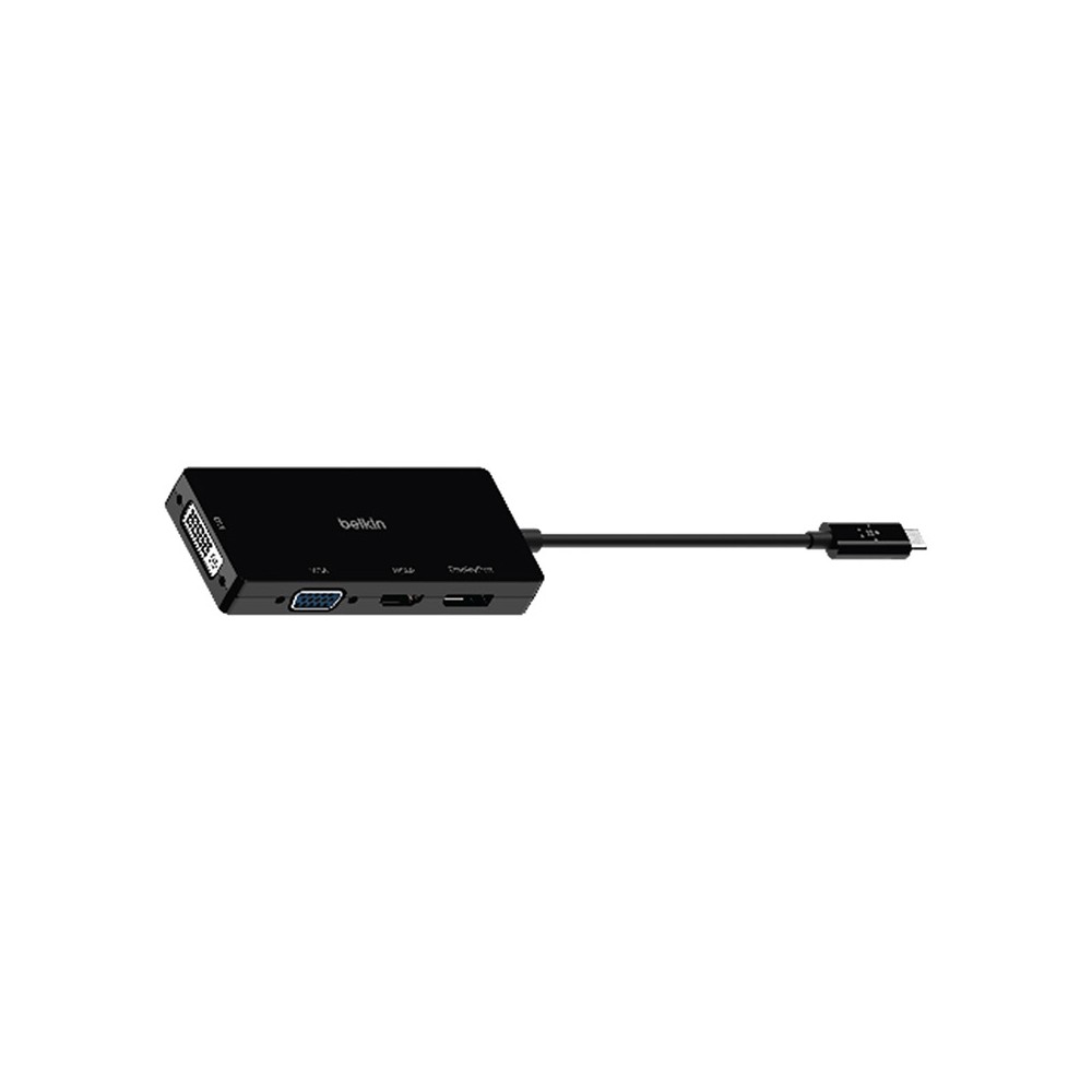 Belkin Port Hub USB-C 4 in 1 Video adapter Black (AVC003btBK)