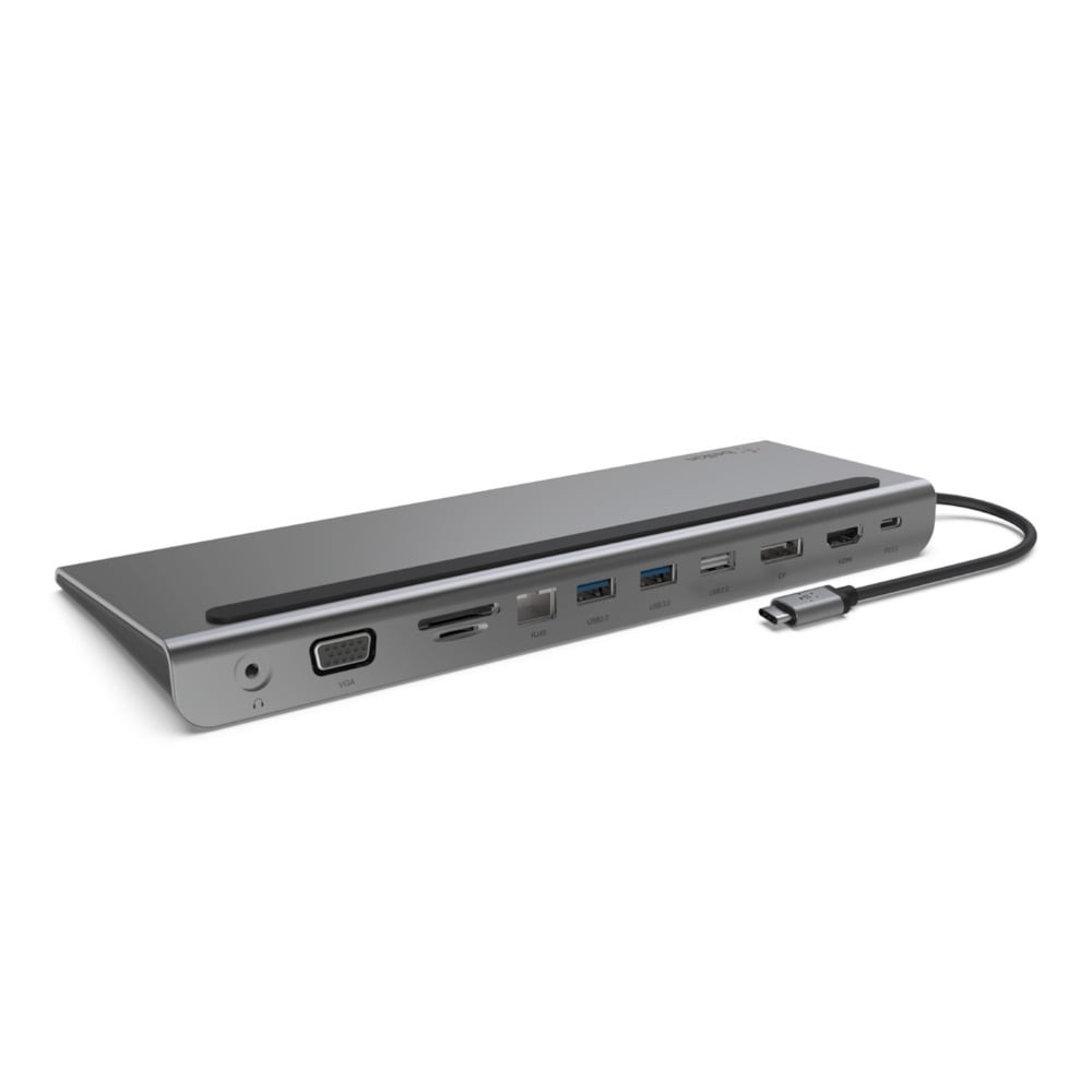 Belkin Port Hub Connect Type-C HUB 11-in1 Multiport Dock with Power Pass-Thru 100W