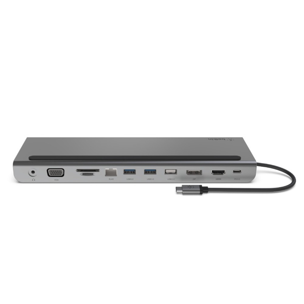 Belkin Port Hub Connect Type-C HUB 11-in1 Multiport Dock with Power Pass-Thru 100W